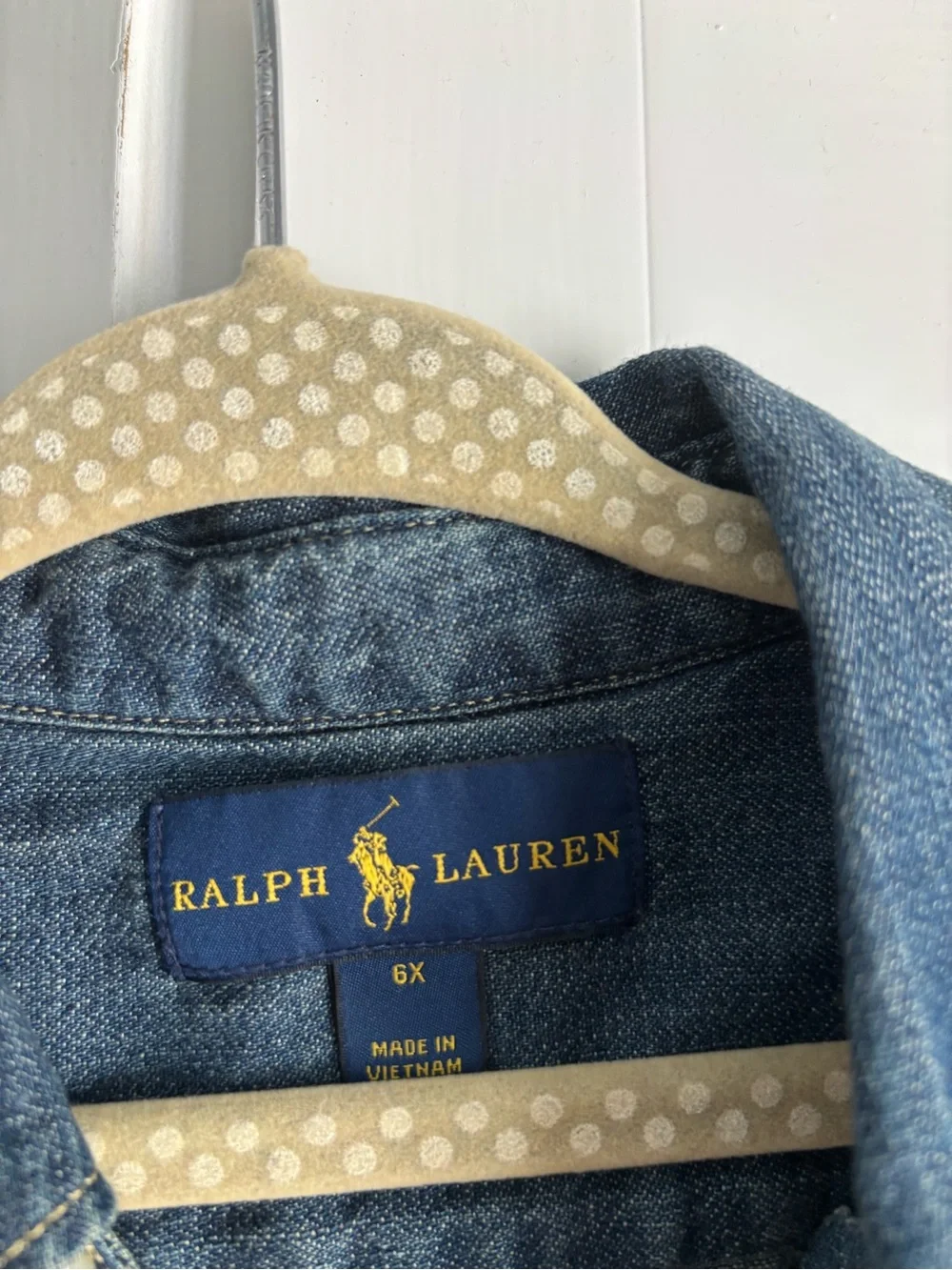 Ralph Lauren Blue Denim Button-Up Shirt